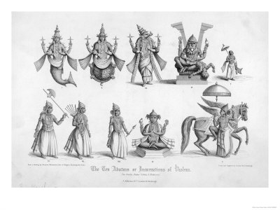 the ten avatars incarnations of vishnu